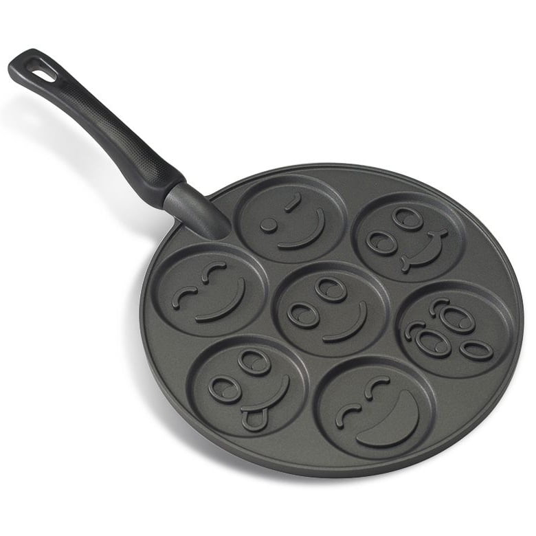 emoji smiley face pancake pan