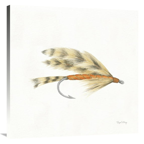Global Gallery's 'Gone Fishin VI' By Elyse DeNeige Stretched Canvas Wall Art