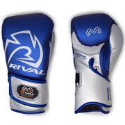 RIVAL Boxing RB100 Professional Bag Glove - Medium - Blue/Silver