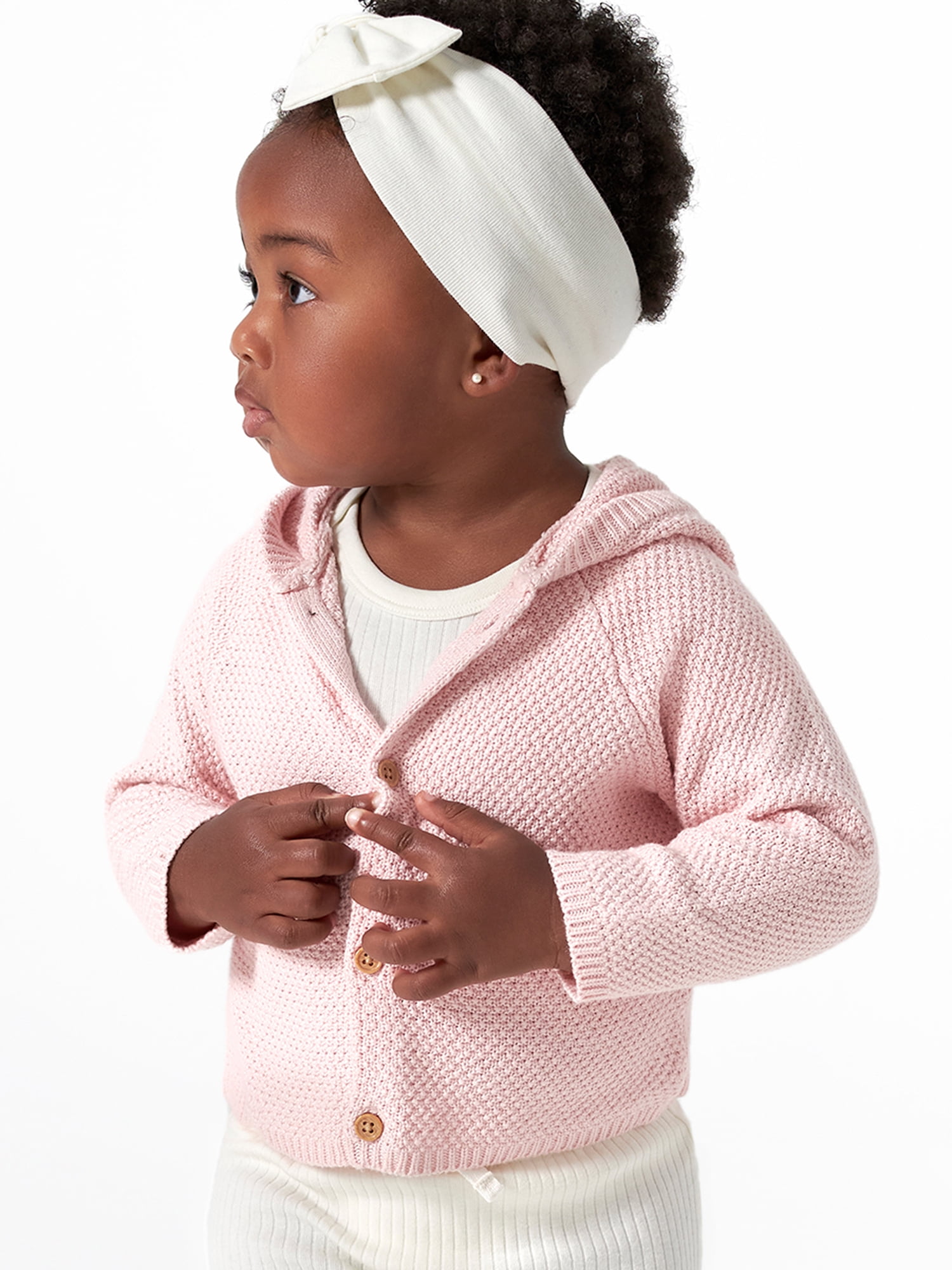 Modern Moments by Gerber Baby Boy, Baby Girl, & Unisex Sweater Knit Hooded Cardigan, Newborn-12 Months