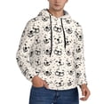 thumbnail image 2 of Fotbe Men's Hoodie with DOGS FACE Pattern - Kangaroo Pocket Pullover Hooded Sweatshirt, Perfect for Daily Wear, Travel, and Home-XX-Large, 2 of 7