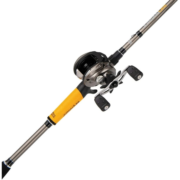 Abu Garcia Jordan Lee Low Profile bait cast Reel and Fishing Rod Combo, 7 FT., Medium Heavy