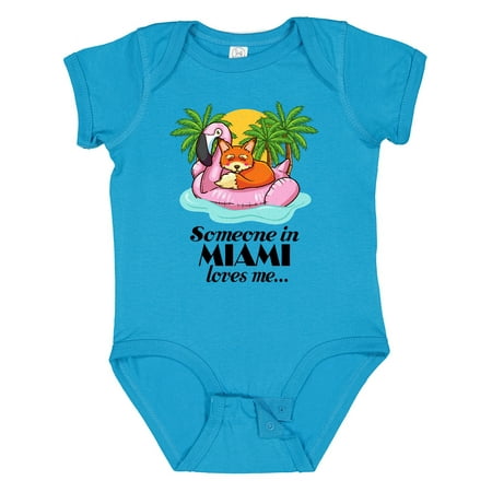 

Inktastic Someone in Miami Loves Me Gift Baby Boy or Baby Girl Bodysuit