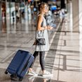 thumbnail image 2 of Costway 20" Carry-on Luggage PC Hardside Suitcase TSA Lock with Front Pocket & USB Port Navy, 2 of 10