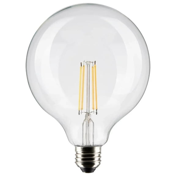 8W G40 LED - Clear - Medium base - 90 CRI - 4000K - 120V - 6-PACK