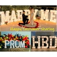 thumbnail image 6 of 4FT Marquee Light Up Letters, Large Marquee Letters, Mosaic Balloon Frame Letters Big Letters For Engagement Wedding Decorations Birthday Party Backdrop Decor, Balloon Arch Kit Letter K, 6 of 6