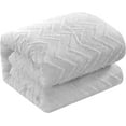 thumbnail image 3 of Lanco Chevron Shabby Chic 7 Piece Comforter Set White, Bed Size California King, 100% Polyester Fill, 3 of 6