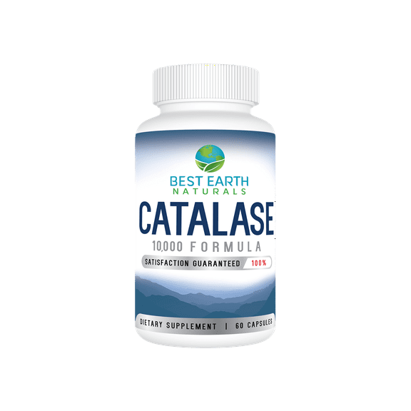Best Earth Naturals, Catalase 10,000, Hair Support Supplement Capsules for Men and Women, 60 Count