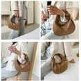thumbnail image 2 of Leather Hobo Handbag for Women Small Shoulder Bag Zipper Closure, 2 of 7