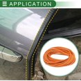 thumbnail image 3 of Universal Car Door Edge Protective Sealing Strip UType Door Scratch Protection Guard .ft m scratch Collision PVC Iron Purple, 3 of 6