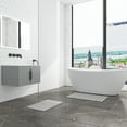 thumbnail image 4 of Diatomite Stone Quick-Dry Water Absorbing Bath Mat Sets-Large + Medium Gray Mats, 4 of 7