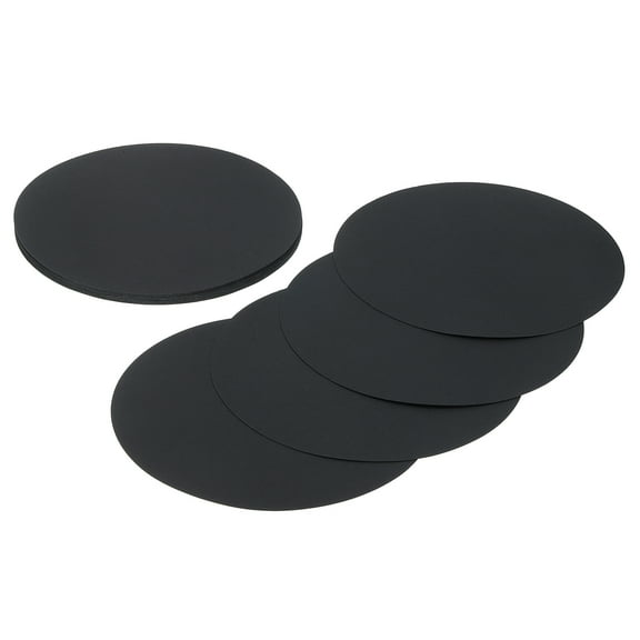 24 Pcs Circle Card Stock, 7.5 Inch Cardstock Paper Circles for Craft, Black