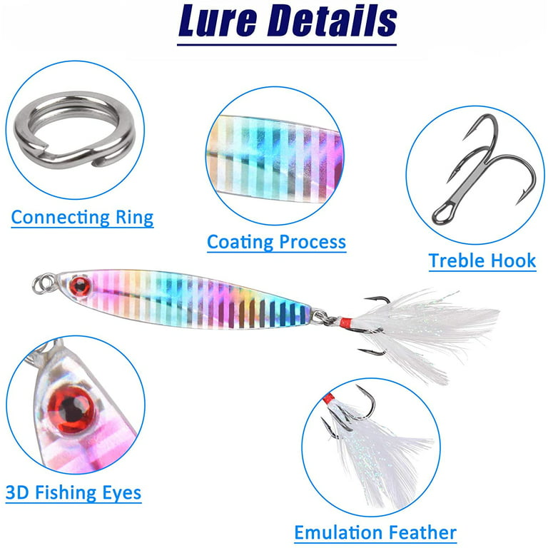 Jig Fishing Lures Sinking Metal Spoons Casting Lures Artificial