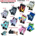 thumbnail image 2 of Kids Cycling Gloves - Boys & Girls Half Finger Gloves With Gel Padding Non-Slip Breathable BMX Mountain Bike Scooter Riding Gloves BTR-1062-4XS (Age 3-4 Year), 2 of 6