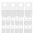 thumbnail image 1 of Miangastore 250pcs Clear Self-Adhesive Hanging Tabs PVC Sticky Hooks Adhesive Display Tags Merchandise Hooks for Kitchen Bathroom Office, 1 of 8