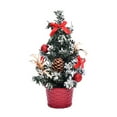 thumbnail image 2 of Event & Party Small Christmas Tree Miniature Desktop Decoration with Base for Festive Celebrations, 2 of 5