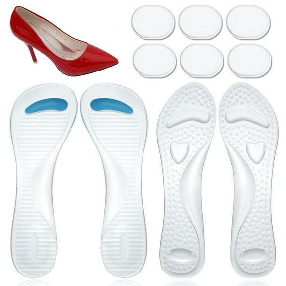 2 Pairs High Heel Inserts Women, Gel Insoles Ball of Foot Cushion for Sandals