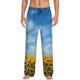 thumbnail image 1 of Balery Blooming Sunflower Field Pantalones de pijama para hombre, pijama ultraligero, pantalón de descanso-XX-Large, 1 of 6