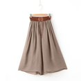 thumbnail image 6 of IDALL Linen Pants Women Wide Leg Pants Woman Loose Summer Thin Pants Large Size Casual Pants For Foreign Trade Women Big Feet Loose Pants Lounge Pants Women Plus Size Pants Khaki A, 6 of 6
