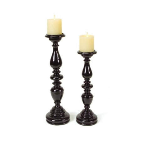 holders candle glossy pillar metro jet contemporary pack