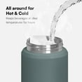 thumbnail image 2 of IFLASK 12oz Kids Water Bottle with Straw Lid | 100% Leak Proof | Insulated Stainless-Steel Double Walled Thermos | BPA and Sweat free | Hot & Cold (Gray), 2 of 4
