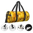 thumbnail image 3 of Balery Ripe Yellow Lemon Bolsa de Gimnasio para Mujeres y Hombres, Bolsa de Viaje Impermeable, Bolsa de Fin de Semana con Compartimento para Zapatos y Bolsillo Húmedo, 3 of 6