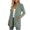 Army Green, variant on Women Eyelet Hollow Knit Cardigan Coats Mid Length Open Front 3/4 Sleeve Coat with Pockets Lightweight Casual Jackets (Wine,M)
