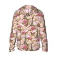 thumbnail image 3 of Fotbe Rose Flowers Men's Women's UPF 50+ Sun Protection Jacket Hooded Cooling Shirt with Pockets Hiking Outdoor Performance-Large, 3 of 9