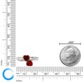 thumbnail image 6 of .90 Ct Heart Natural Red Garnet Diamond Accent 925 Sterling Silver Ring Sz 7, 6 of 6