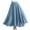 Dark Blue, variant on Mrat Casual Skirts for Ladies Women Casual Summer Large Solid Elastic Waist Flax A-Line Ankle Skirt Layered Flowy Skirts S-18 Navy One Size