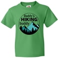 thumbnail image 3 of Inktastic Daddy's Hiking Buddy with Mountains and Trees Youth T-Shirt, 3 of 5