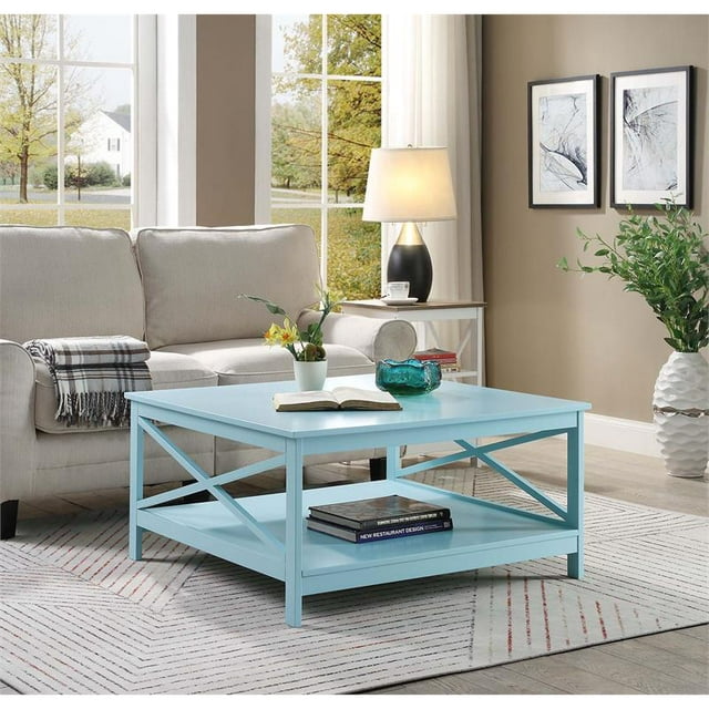 Convenience Concepts Oxford 36" Table Basse Carrée en Bois Vert Menthe