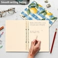 thumbnail image 4 of FORMRS 1-Subject Spiral Notebook 8" x 5" College Ruled 60 Refillable Sheet, 2 Pack, Retro Lemon Leaves, 4 of 7