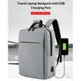 thumbnail image 2 of Travel Laptop Backpack with USB Charging Port Durable Large Capacity Separate Compartment Business Backpacks Fits 15/17 Inch Computer Bag, 2 of 9