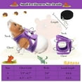 thumbnail image 3 of Small Pet Harness Cute Adjustable Vest and Leash Set for Guinea Pig, No Pulling Comfort Mesh Padded Vest for Small Pets, Ferrets, Chinchillas, Hamsters, Iguanas and Similar Small Animals, 3 of 8
