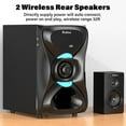 thumbnail image 3 of Bobtot Surround Sound Systems Wireless Rear Satellite Speakers - 1000W Peak Deep Bass 8 inch Subwoofer 5.1/2.1 Channel Home Theater System with ARC Optical Bluetooth Karaoke Input, 3 of 9