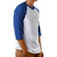 thumbnail image 2 of Ma Croix Men's Raglan 3/4 Sleeves Casual Cotton Baseball Jersey T-Shirt, 2 of 4