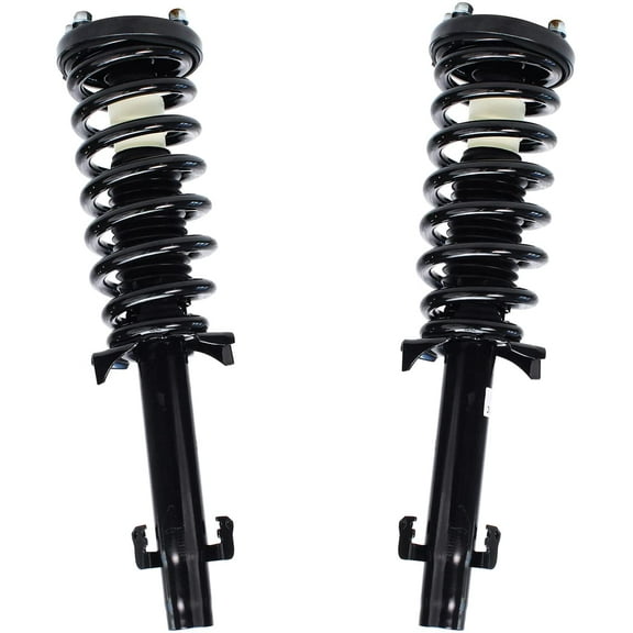 Detroit Axle - 2.4L Front Struts for 2008-2012 Honda Accord Sedan Coupe Complete 2 Struts w/Coil Spring 2009 2010 2011 Replacement Left & Right Quick Install Ready Struts Assembly