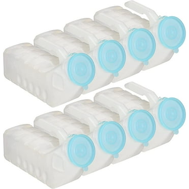 MedVance- Urinals for Men 1000ml with Glow in The Dark Spill Proof Pop Cap Lid, Plastic Pee Bottles for Men, Male Urinals, Pee Container Men, Portable Urinal for Car, Elderly & Incontinence (8 Pack)