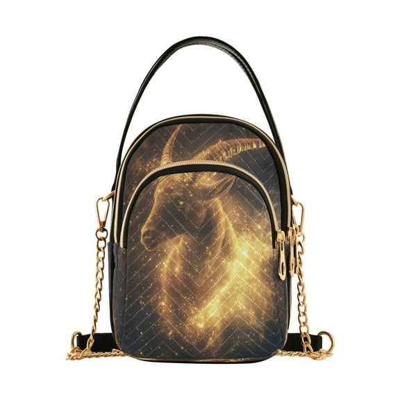 DIXRUYEE Cross Body Fashion Shoulder Waist Purse Bags Celestial Capricorn Pocket Handbags