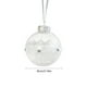 thumbnail image 3 of Bola de Plástico Transparente de 3,14 Pulgadas para Navidad, con Rayas Adhesivas Blancas y Perlas Colgantes, para Decoración de Árbol de Navidad., 3 of 6