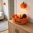 thumbnail image 5 of Halloween Basket 3D Embroidered BOO! Pumpkin Tote, Durable Polyester Candy Basket with Spooky Lettering for Party Decor, Gift Storage and More by OVFUIZ, 5 of 7