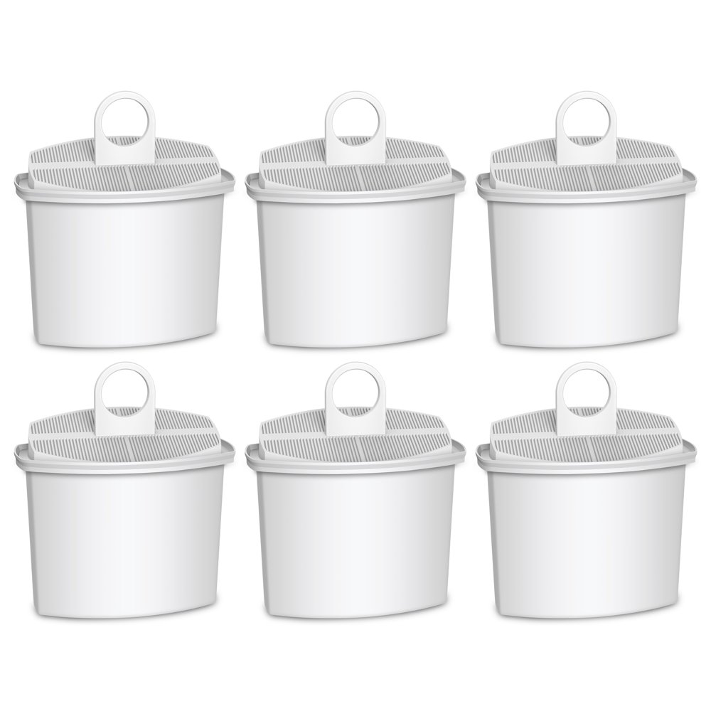 6 Pack AQUACREST KWF2 Replacement for Braun Brita KWF2 Coffee Maker
