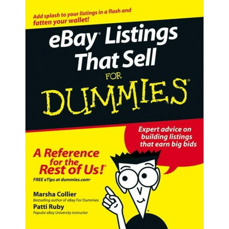 EBay Listings That Sell for Dummies 9780471789123 Used / Pre-owned