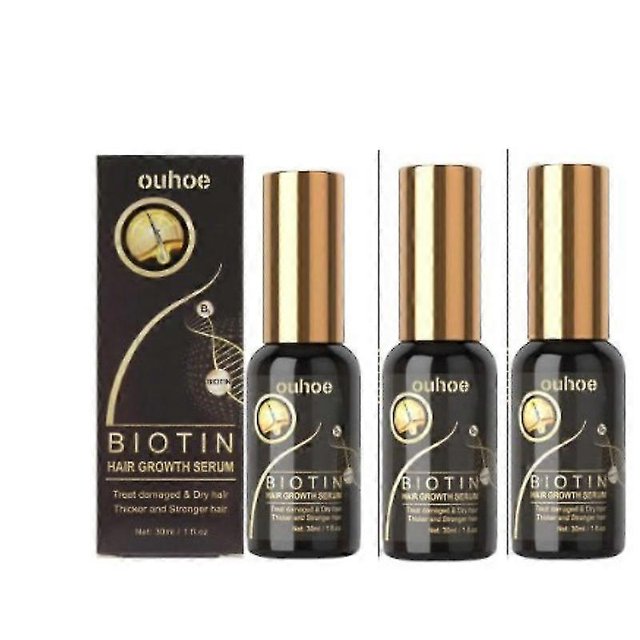 1-3 piezas de aceite esencial generador de biotina para el cabello, reparación rápida y poderosa de la línea del cabello dañado, reparación anticaída de la línea del cabello densa-8153110054950 2 piez