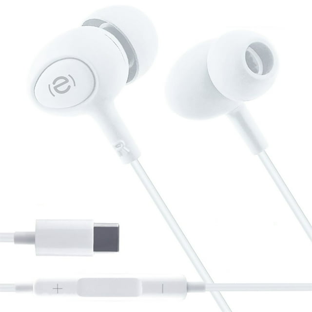 Escape - In-Ear Headphones with Type-C Plug, Built-in Microphone and Remote Control, Whit