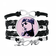 High Cold Woman Exquisiteness Vogue Bracelet Love Accessory Twisted Leather Knitting Rope Wristband