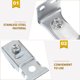 thumbnail image 3 of unbranded 1Jgo Hardware De Puerta Con Y Riel Para Reparación De Puertas Plegables Plateado, 3 of 7