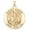 Yellow Gold, variant on Picturesongold.Com Saint Anne Religious Medal - 3/4 inch Size of a Nickel - Sterling Silver