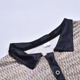 thumbnail image 4 of Cathalem Chemises Boutonnées pour Hommes Chemises de Golf Col Rond avec Bouton, Café m, 4 of 5